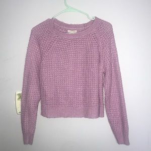 LIGHTLY USED Pretty Pink sweater slight crop